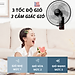 Quạt treo tường điều khiễn từ xa remote Mitomo FTT-60AE hàng chính hãng