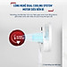 Quạt đứng có điều khiển từ xa Tefal Turbo Silence Plus VH689990 màu trắng cánh xanh - Hàng chính hãng