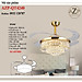 AZP - ĐÈN QUẠT TRẦN / ĐÈN TRANG TRÍ / ĐÈN PHÒNG KHÁCH / PHÒNG NGỦ AZP-QT4215 / QT4240 phong cách đương đại, hàng nhập khẩu AZP