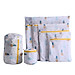 Combo 6 Túi Giặt Lưới Bảo Vệ Quần Áo, túi lưới mịn polyester bảo quản quần áo