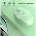 Chuột không dây Bluetooth, chuột máy tính HXSJ M107B chống ồn, DPI 1600, chế độ kép wireless usb 2.4Ghz, bluetooth chuyên dùng cho laptop, máy tính, tivi - Hàng chính hãng