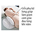 Gối cho bà bầu (Có lót) Babylux Gối bầu cánh tiên cao cấp, vải sợi tre, tặng kèm gối phụ, hỗ trợ giảm Đau lưng, ngủ ngon