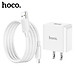 Bộ sạc điện thoại cho Iphone và Android hoco. C106 cổng USB sạc nhanh 2.1A dây dài 1M, dòng điện ổn định an toàn bảo vệ máy - Hàng Chính Hãng