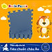 Thảm xốp lót sàn cho bé - đơn màu Pastel (10 miếng, diện tích 1m2) Smile Puzzle _KHÔNG MÙI TIÊU CHUẨN CHÂU ÂU