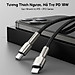Cáp sạc nhanh PD20W truyền dữ liệu Baseus Metal Data Type-C sang iPhone ( 2 size ) - Hàng chính hãng