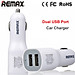 Tẩu Sạc Xe Hơi Remax 2 Cổng Usb - Hàng Nhập Khẩu