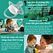 Núm ty ngậm thông khí Philips Avent hình thú (phiên bản Lime) cho trẻ từ 6-18 tháng tuổi _ vỉ đôi