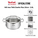 Bộ 3 nồi inox Tefal Duetto Plus (Quánh 16cm - 1.4L, Nồi 20cm - 2.8L, Nồi 24cm - 4.9L) - Hàng chính hãng