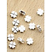 Combo 4 charm bạc cỏ 4 lá xỏ ngang - Ngọc Quý Gemstones