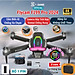Flycam Mini F199 Pro Max Cảm Biến Tránh Vật Cản, Máy Bay Flycam 4k Camera Chống Rung 2 Trục, Bay Xa 1000m Động Cơ Không Chổi Than Siêu Bền Bỉ - Hàng Chính Hãng