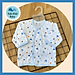 Túi 5 Áo Sơ Sinh Cotton Tay Dài Cài Nút Xéo Họa Tiết JOU - Size 1,2,3 cho bé sơ sinh -9kg