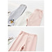 Quần legging bé gái Easy Baby họa tiết trái dâu, chất cotton co giãn thoáng mát cho bé từ 12-24kg (SL-034G)
