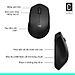 Chuột không dây Logitech M330 Silent Plus giảm ồn 90% - USB 2.4GHz, pin 2 năm, phù hợp người thuận tay phải, PC/ Laptop - Hàng chính hãng - Màu Đen
