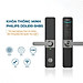 Bộ khóa cửa thông minh Gateway điều khiển từ xa, vân tay, thẻ từ, mật khẩu và chìa cơ Philips DDL610-5HBS - Hàng chính hãng