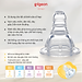 Núm vú cổ hẹp silicone siêu mềm Pigeon (2 cái/vỉ)
