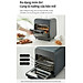 Lò nướng chân không kết hợp chức năng hấp Lock&Lock EJF693GRY Steam Air Fryer Oven (12.5 Lít) - Hàng chính hãng