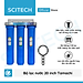 Bộ lọc nước sinh hoạt, bộ ba lọc thô 20 inch by Scitech (3 cấp lọc) - Hàng chính hãng