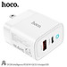 Củ sạc nhanh hoco. DC38 – Hàng Chính Hãng 2 cổng ( USB + Type- C ) 3.1A, PD 20W, Q.C 3.0  hỗ trợ sạc nhanh cho điện thoại