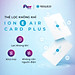 Thẻ lọc không khí - khử mùi ion e air Card Plus - Hàng chính hãng - Tiêu chuẩn Nhật Bản