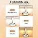 Đèn học chống cận chống cận, đèn đọc sách để bàn sạc pin 3 chế độ ánh sáng, màn hình LED hiện thị ngày - Hàng chính hãng