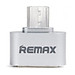 Đầu Chuyển USB OTG Remax RA-OTG - 2 Cổng Micro USB Và USB 2.0 (Bạc) - Hàng chính hãng
