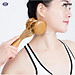 Cây lăn massage toàn thân 3 bánh gai đa năng bằng gỗ Bách Xanh (MH863) Xua tan nỗi lo đau nhức tạo cảm giác thoải mái - Chăm sóc sức khỏe