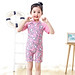 Đồ bơi bé gái đồ bơi bé trai liền thân ngắn tay size từ 15kg đến 33kg