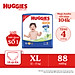 Tã/bỉm quần Huggies Skin Care Mega Jumbo XL84+4 miếng với tràm trà dịu da