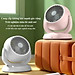 Quạt Tích Điện F3 Xoay 180 Độ Để Bàn - 3 Cấp Độ Gió, Mini Sạc Type C - HÀNG CHÍNH HÃNG MINIIN