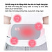 Đai Đeo Massage Giảm Đau, Tan Mỡ Bụng, Sưởi Ấm Bụng Phụ Nữ Kỳ Kinh Nguyệt Bằng Sóng Hồng Ngoại Cao Cấp Chính Hãng