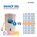 Bình lọc nước uống trực tiếp SWACF 20L | CWFLT, lõi lọc 10L, tốc độ lọc 2 - 4 lít/giờ, giữ khoáng thiết yếu - Công nghệ Mỹ