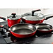 Nồi Chống Dính Forge Red Có Nắp Meyer 30cm - Thương Hiệu Mỹ, SX Thái Lan | Meyer Forge Red Saucepot 30cm