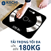 Cân điện tử bluetooth phân tích chỉ số cơ thể Kachi MK223 - Màu đen - Hàng chính hãng