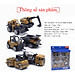 Xe công trình xây dựng bằng kim loại  KAVY gồm 6 xe chi tiết sắc sảo, an toàn cho bé, dùng làm đồ chơi trẻ em hoặc trang trí