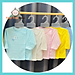 Combo 3 áo sơ sinh cotton Thái Hà Thịnh - Mẫu Tay Dài Màu Cài Nút Lệch - Size 1,2,3 cho bé sơ sinh -9kg