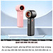 Quạt cầm tay turbo mini siêu mát Pin trâu 5000 mAh, nhỏ gọn linh hoạt hiệu Hotcase WARMCO - 100 chế độ gió, dùng liên tục 18h (tùy mức gió), thiết kế đẹp, bền - hàng nhập khẩu