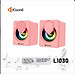 Loa 2.0 Kisonli L-1030 màu hồng có LED - hàng Nhập Khẩu - lk1984