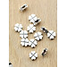 Combo 4 charm bạc cỏ 4 lá xỏ ngang - Ngọc Quý Gemstones