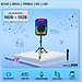 Loa Bluetooh Karaoke NDR 102B - Loa Đèn Led Cực Đẹp 7 Chế Độ, Âm Thanh Mạnh Mẽ, Trầm Ấm, Kết Nối Bluetooth, USB, TF, AUX, TWS, Đi Kèm Chân Loa Có Led RGB Và Micro Không Dây Đa Năng hàng chính hãng