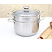 Bộ Nồi Luộc Gà Kèm Xửng Hấp Inox Size 28cm Dùng Mọi Bếp - Hàng Chính Hãng