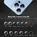 Bộ Lens cường lực Bảo Vệ Camera Trong Suốt dành cho iPhone 16 | 16 Pro | 16 Plus | 16 Pro Max hiệu Kuzoom Gucase Có Khung Hỗ Trợ Dán - Hàng chính hãng