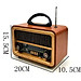 ĐÀI FM NNS NS-8070BT Cổ Điển Retro Đài Phát Thanh Fm Am Sw 3 Băng Tần  Radio Với Usb Sd Tf Máy Nghe Nhạc Mp3 Bằng Gỗ-Hàng Chính Hãng