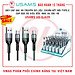 Dây Cáp sạc nhanh và truyền dữ liệu bọc dù USAMS US-SJ449 chuẩn kết nối Type-C dài 1m, hàng chính hãng