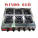 Bếp gas công nghiệp 6 họng,bếp gas 6 lò WINDO  chuyên mỳ cay , bánh xèo. Hàng chính hãng