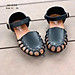 Giày sandal cho bé gái BIBIKIDS rọ bít mũi màu đen kiểu dáng búp bê duyên dáng phong cách Hàn Quốc 6 - 12 tuổi SG64