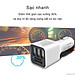 Cốc sạc xe hơi Bagi QC 3.0 3.1A 3USB CC-S80 - Hàng chính hãng