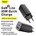 Bộ sạc nhanh đa năng thế hệ mới Baseus GaN2 Lite Travel Quick Charger 65W - Hàng Chính Hãng