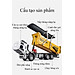 Đồ chơi xe tải vận chuyển  KAVY -31 bằng kim loại nguyên khối có nhạc và đèn kích thước lớn nâng hạ thùng