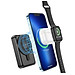 Pin sạc dự phòng sạc nhanh không dây PD 20W 10.000mah, sạc 3 trong 1 sạc cho điện thoại, tai nghe, đồng hồ thông mình, chất liệu chống cháy nổ - Hàng nhập khẩu