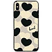 Ốp lưng cho iPhone X - iPhone Xs - Xs Max - XR - iPhone 11 - 11 Pro Max - Tim Trắng Đen HEART - Hàng Chính Hãng